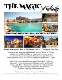 "The Magic of Sicily" Italy for 4 People, 7 Nights 202//261